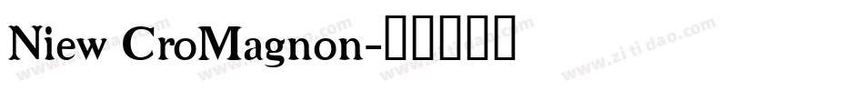 Niew CroMagnon字体转换